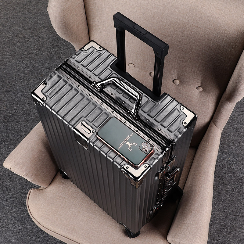 Suitcase Men Sturdy Durable Ultra Silent Password Box Aluminum Frame Lalever Box Trendy Schoolgirl 20 Den case leather case