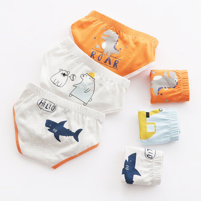 2021 Pure Cotton Boy Shorts Small Briefs Young Children Children Triangle Children CUHK Boy Pants Head Shorts