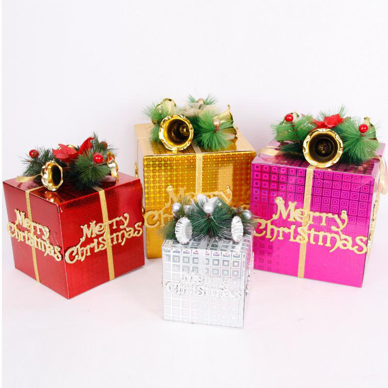 Christmas diy decoration gift box paper box Christmas tree decoration gift beauty Chen window display Christmas scene matching