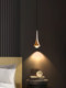 Minimalist Long-Line Pendant Light with Italian Artistic Design, Suitable for Bedroom, Bedside, Entryway, Study, Adjustable Height, Touch-Controlled Pendant Light