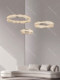 Light Luxury Duplex Staircase Chandelier, Modern Minimalist Multi-Layer Circular Led Lighting for Living Room and Dining Room, High-End and Elegant Lighting Fixtures