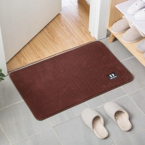 Bathroom suction floor mat powder room door non-slip mat toilet step foot pad door mat into the door bedroom home carpet
