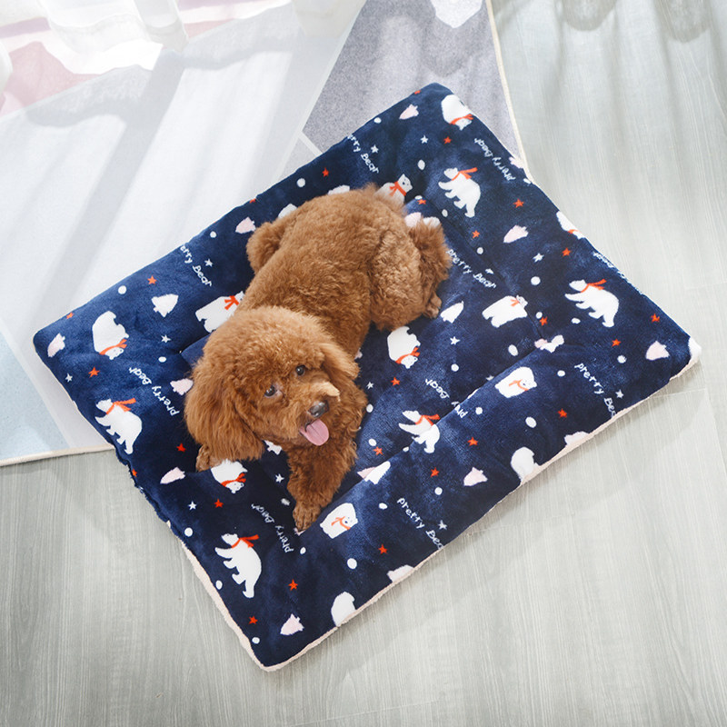 Pet Mat Pooch Soft Blanket Warm Cotton Cushion Cat Tummy Winter Mat Teddy Dog Blanket Dog Quilt Cat Dog Mat