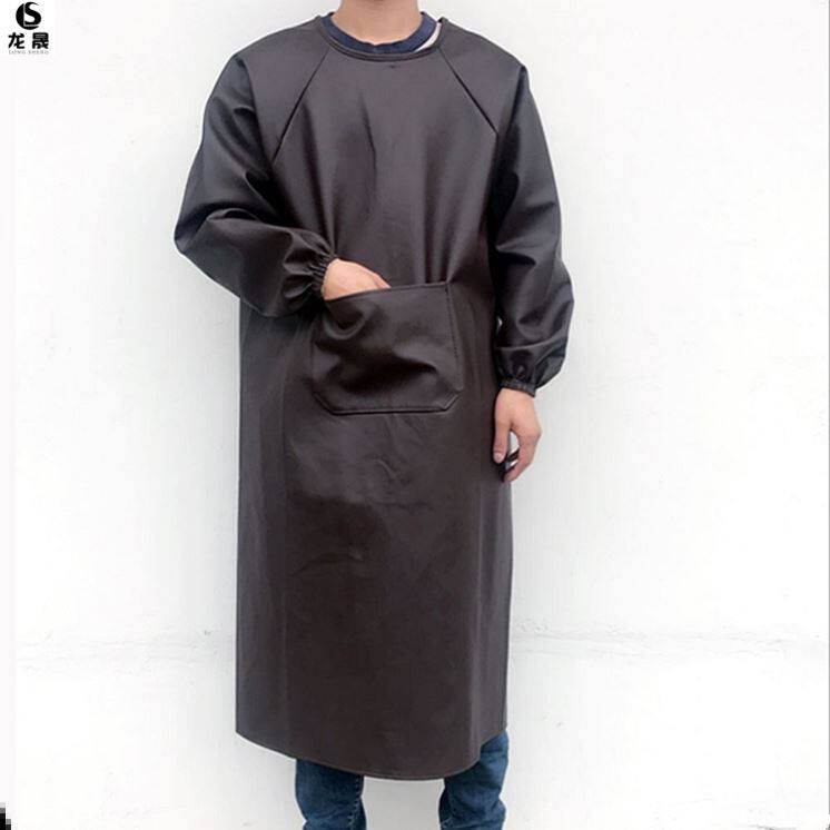 Pu slaughterhouse for sale of pork men and women's car wash farm aquaculture extended leather apron welder work clothes