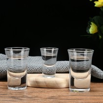 KTV bar thick bottom bullet cup European-style cocktail glass sub-packed mixing glass Moutai liquor a small wine glass