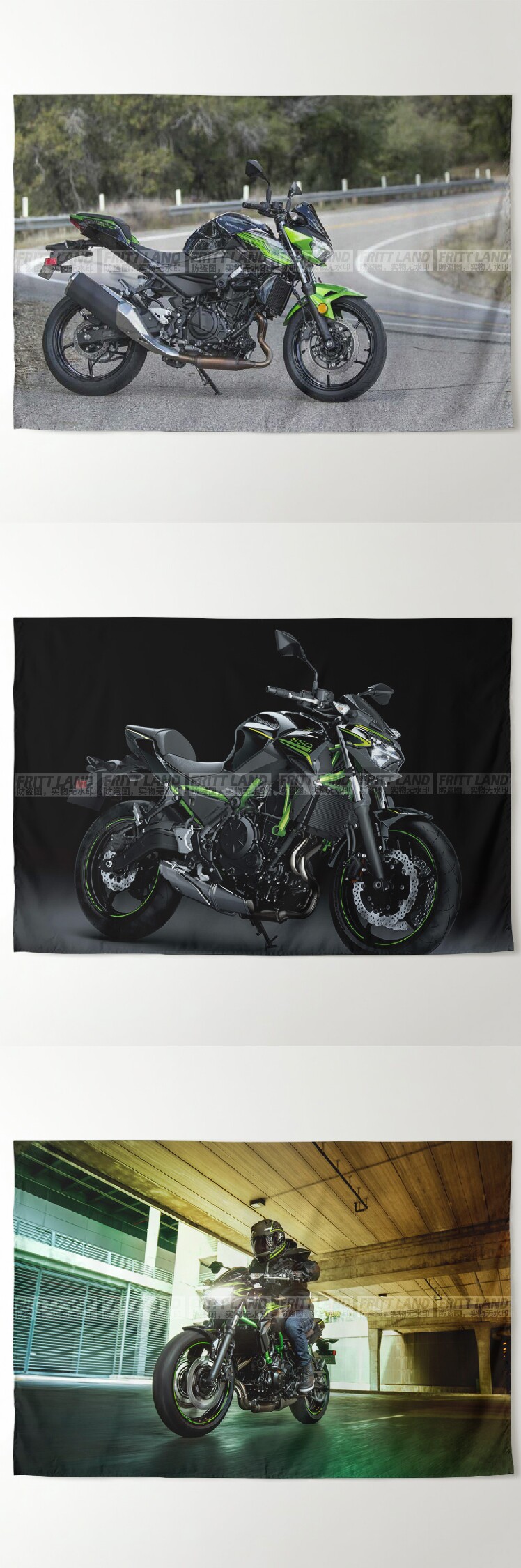 Гобелен 川崎z系列z 400 650 900街车摩托机车车迷周边装饰背景布挂布海报