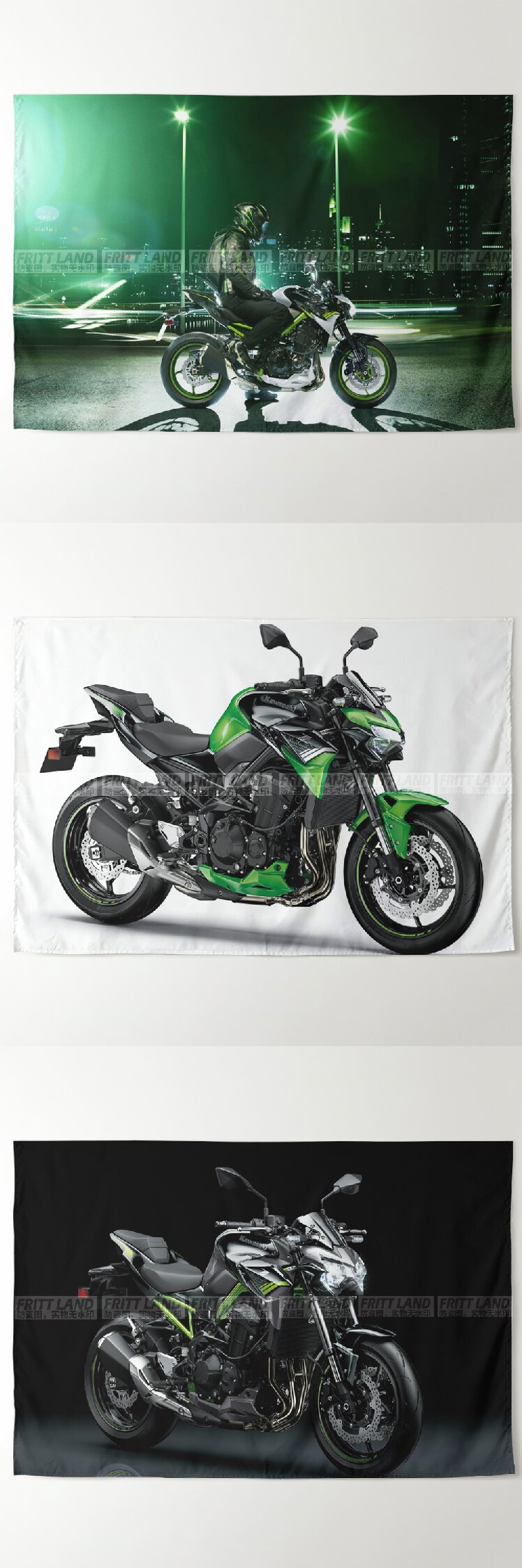 Гобелен 川崎z系列z 400 650 900街车摩托机车车迷周边装饰背景布挂布海报