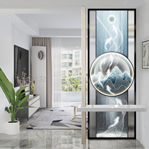 Art Changhong glass water ripple screen partitions living room entrance bedroom entrance door blocking home washbasin decoration