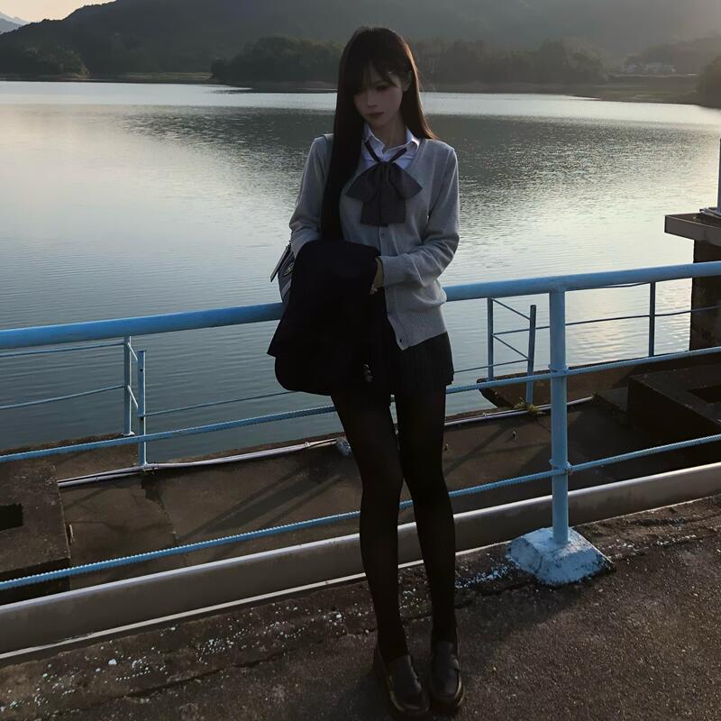 Japanese-Style Jk Uniform Knit Multi-Color Sweater Cardigan, Sweet Academy Style School-Supplied Sweater, Versatile Long-Sleeve Outerwear Japanese-Style Jk Uniform Knit Multi-Color Sweater Cardigan, Sweet Academy Style School-Supplied Sweater, Versatile Long-Sleeve Outerwear