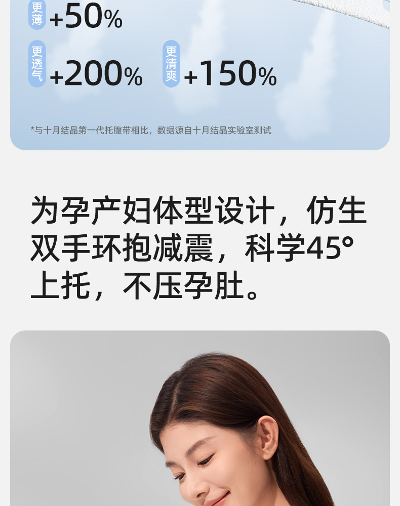 十月结晶托腹带孕妇专用孕晚期中期孕后期多功能简约托腹腰带腹带 — 13