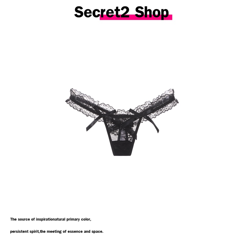 Secret2 Shop Pure Desire Sexy Lace Bow Peach Thong Panties for Women 2025 New Style Secret2 Shop Pure Desire Sexy Lace Bow Peach Thong Panties for Women 2025 New Style