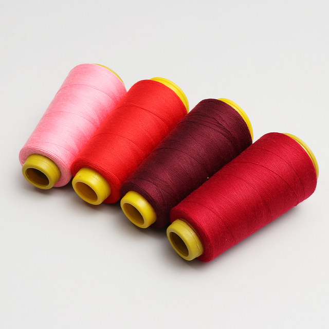 402 ຫຍິບກະທູ້ຮາບພຽງໃນລົດ sewing thread ເຄື່ອງຫຍິບ thread polyester ຄົວເຮືອນມື sewing thread ສີດໍາແລະສີຂາວມື sewing thread ບາງໆ