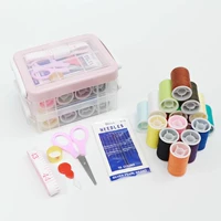 Три -слойная ящик для хранения иглы/серая розовая