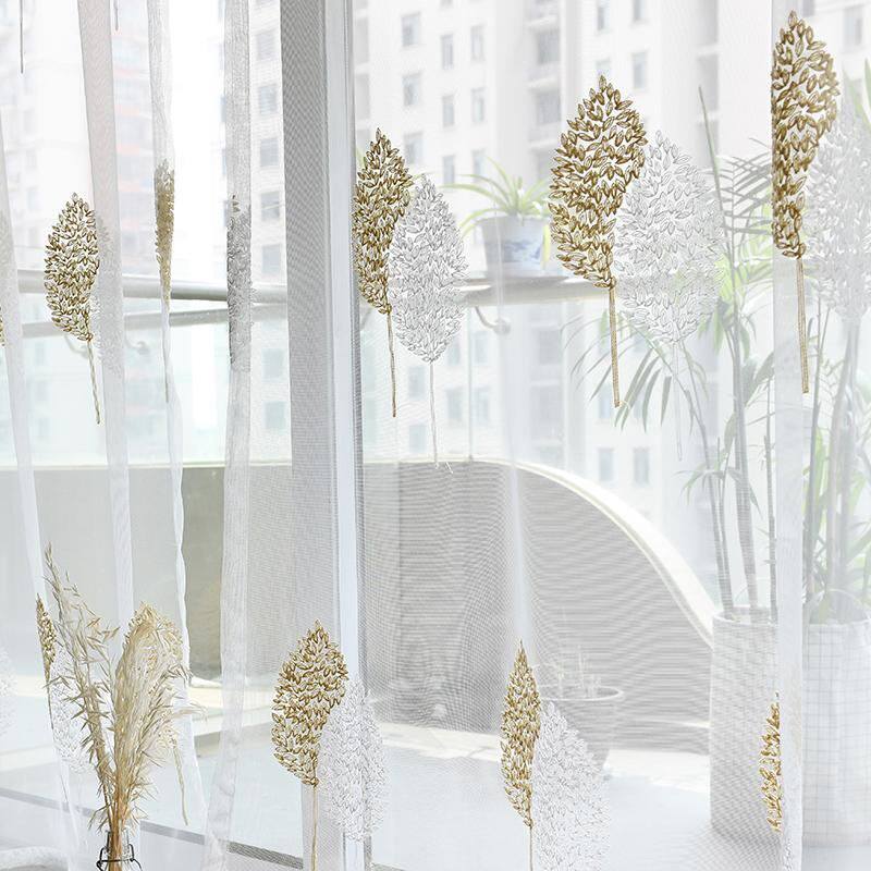 White sand curtain Nordic curtain white sand light transparent anti-mosquito shade yarn balcony living room bedroom