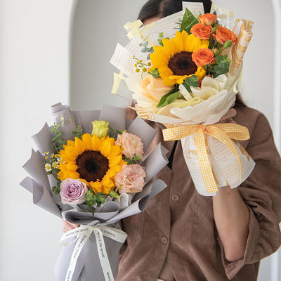 Graduation season Sunflower bouquets nationwide enterprise group purchase wholesale, single flower express delivery, same-city delivery to all stores across the country