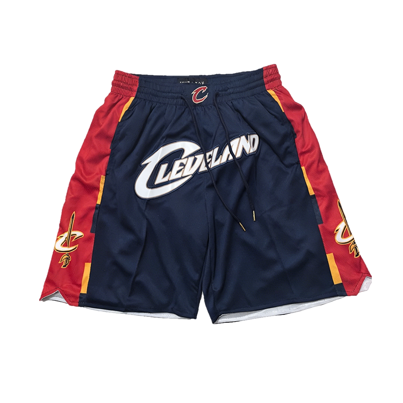 Basketball Shorts with Cavaliers Elements, Harden, Mitchell, American-Style Embroidery, Loose-Fitting Sports Shorts, Great for Summer