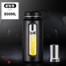 (Preferred Goods) Glass Thermos Cup Double Layer Falling Glass Water Cup Mens Summer Extra Large Capacity Double Layer Heat Resistant