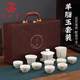 Porcelain Songtang Mutton Fat Jade White Porcelain Tea Set Tea Cup Cover Bowl Fair Cup Office Home Living Room Kung Fu Tea