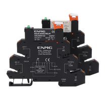 Enjue thin chip 24v small electromagnetic relay Hongfa DC HF41F-24-ZS base RSL-DRP024