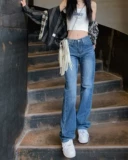 Весенние джинсы, ретро штаны, в американском стиле, свободный прямой крой