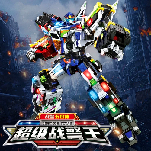 Мини -агенты 7 Самые сильные супер -мужские король мужчина Power Boy Special Attack Togration Toy Comboder Mecha