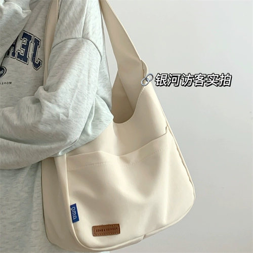 Брендовая дизайнерская универсальная барсетка, вместительная и большая сумка на одно плечо, тренд сезона, подходит для студента