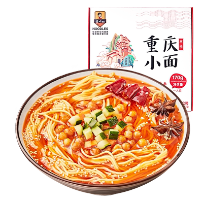 【3盒装】德川重庆小面非油炸速食