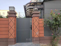 Modern garden door aluminum art fence door stainless steel villa door Chinese style outdoor courtyard door country house yard