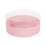 花汀 Новая высококачественная прозрачная круглая подарочная коробка с цветами и фруктами, рождественская мирная фруктовая акриловая оконная цветочная коробка, пустая коробка