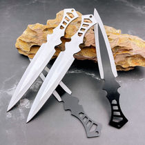 Outdoor small straight knife darts hidden weapon straight spinning flying steel needle throwing martial arts willow leaf flying needle darts knife self-defense hidden weapon