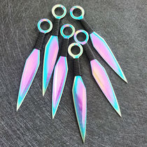 Outdoor small straight knife darts hidden weapon straight spinning flying steel needle throwing martial arts willow leaf flying needle darts knife self-defense hidden weapon