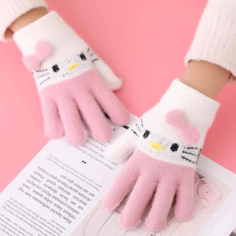 Male treasure female Baby Baby Baby one year old 2 year old boy girl glove child 3 cute winter winter warm five fingers