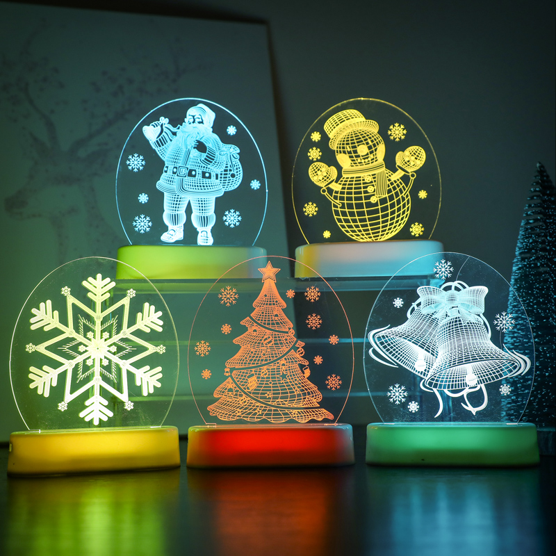 Christmas decoration store activity atmosphere layout Santa Claus decoration snowman props led lantern gift