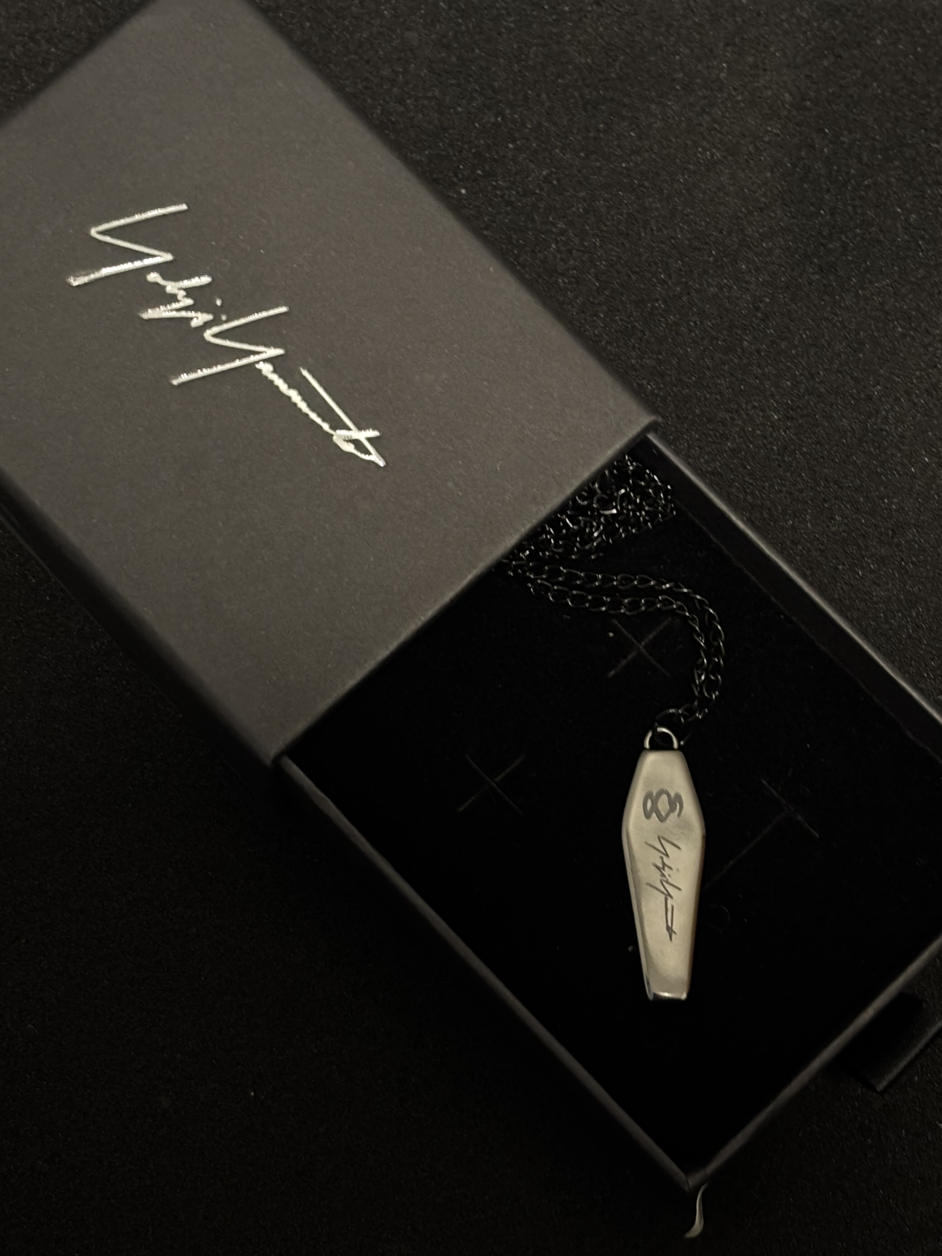 (Super Welfare) Подарочная коробка Yohji Yamamoto Yohji Gothic Dark Coffin Necklace Pendant