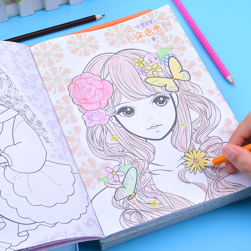 Children's puzzle young children Colour drawing baby Painting suit children Graffiti Divine Instrumental Girls Fine Arts Early Girls