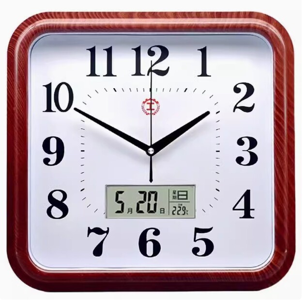 Шанхайские I-образные настенные часы mute clock гостиная модные простые кварцевые часы часы для спальни домашние настенные часы