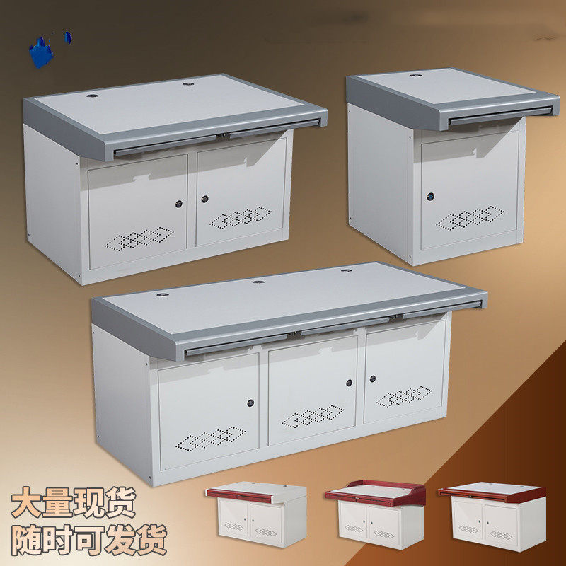 Security dual-link monitoring room operating table single joint three-link control desk customized computer desk dispatching command center cabinet-Taobao