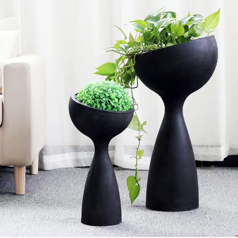 Creative Magnesium Cement Flower Pot Individuality Florator Home Swing room Decorative Outdoor Garden plant Scape Basin Nordic-Taobao