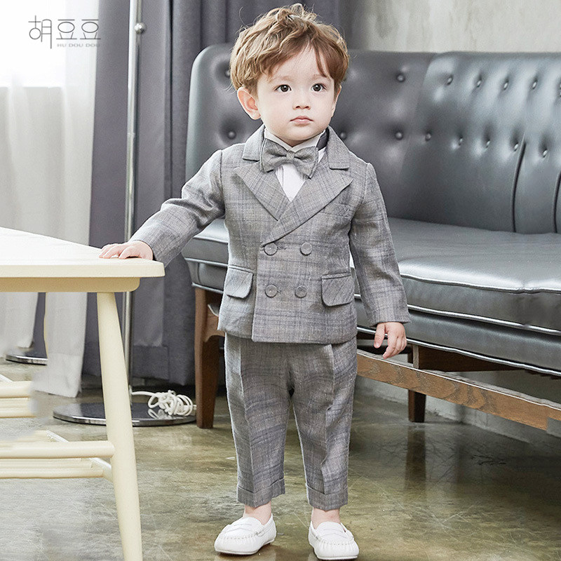 Children's suit suit boy waistcoat boy waistcoat Inron wind summertime boys' week-year-year-year-year-old dinner gown
