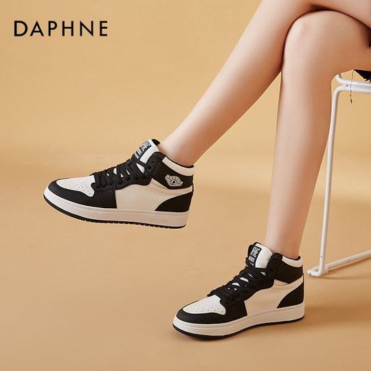 Daphné chaussures hautes femmes baskets 2022 nouveau sport d'automne noir et blanc panda chaussures décontractées aj chaussures mode féminine