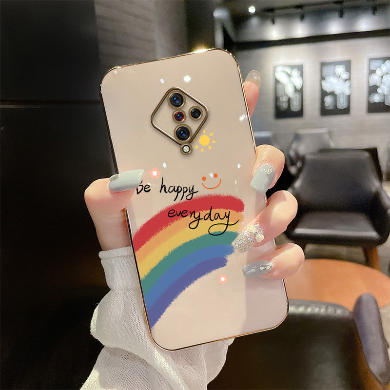 vivoy9s mobile phone protection shell voy-plated silicone viv0Y9s soft protective sleeve viviy9s ultra-thin anti-fall vivov17 lens full package V1945A brief