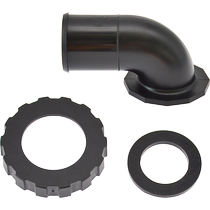 Scuba diving back flying side hanging jacket BCD elbow rubber washer nut combination connection K valve charging and exhaust pipe