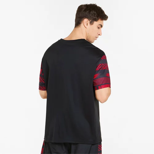 Puma, футбольная спортивная футболка, на шнурках, короткий рукав