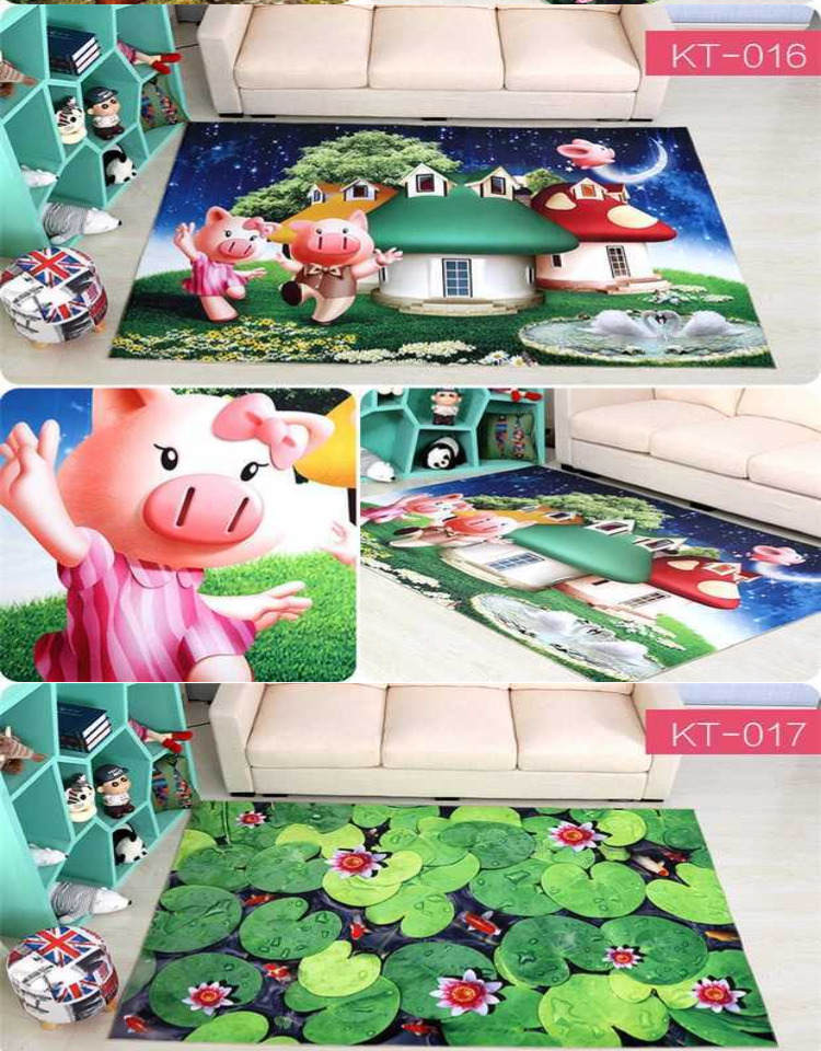 Thảm in 3D nhà bếp thấm nước chống trượt dài chân pad phòng tắm nhà vệ sinh cửa mat phòng ngủ đầu giường chăn - Thảm mua thảm trải sàn