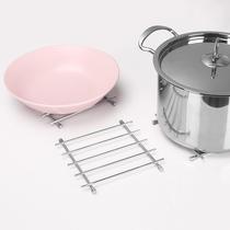 Stainless steel placemats pot mats insulation mats household square coasters kitchen table mats table mats bowl mats anti-scalding mats