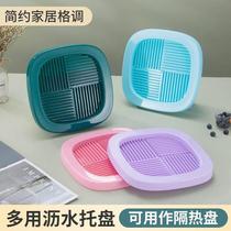 Thermos pot tray anti-leak water thermos bottle pad anti-dirt boiling water bottle cup insulation pad simple drain tray