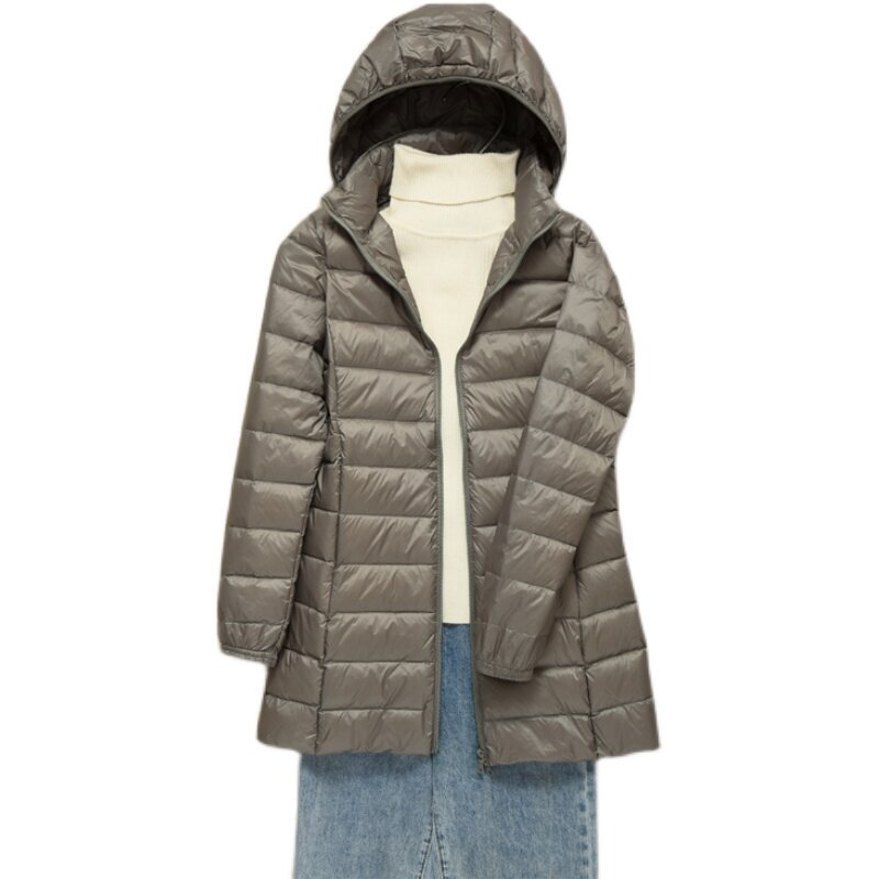 German Imported Lightweight down Jacket for Women, Mid-Length Version 100kg for Plus-Size and Petite Women, Lightweight Coat for Middle-Aged and Elderly Mothers German Imported Lightweight down Jacket for Women, Mid-Length Version 100kg for Plus-Size and Petite Women, Lightweight Coat for Middle-Aged and Elderly Mothers