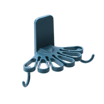 Bathroom towel rack without punching bathroom drying towel clip creative rotating kitchen traceless hook Huanghe 1117