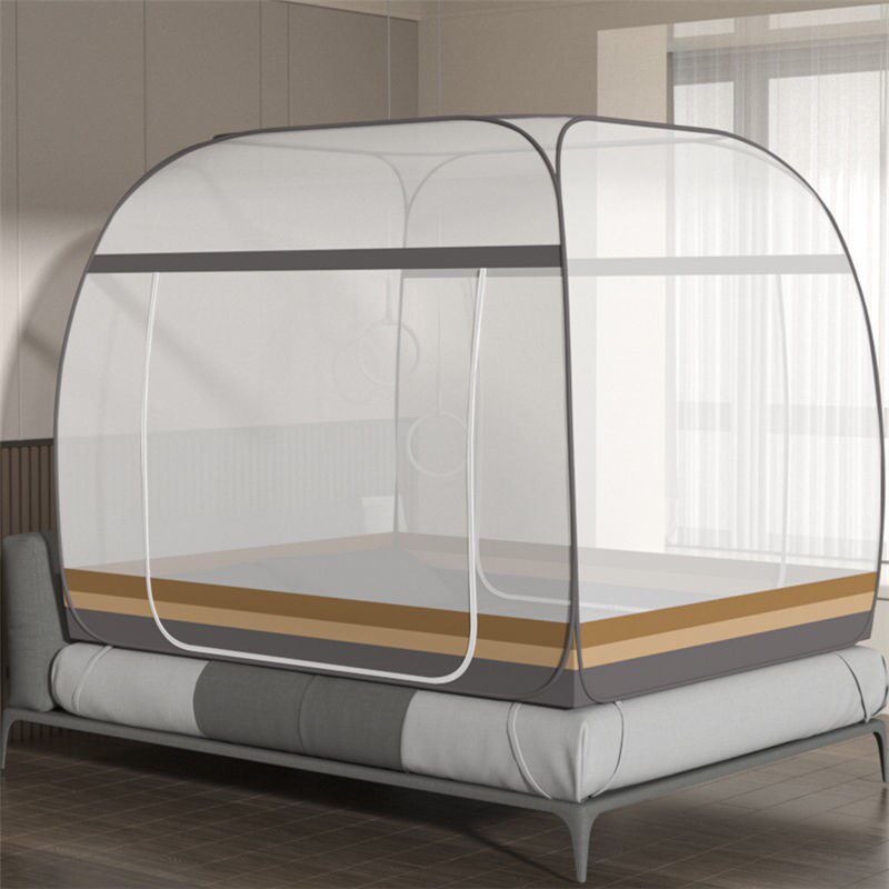 Free of installation mosquito nets Mongolia bag Home Bedrooms 1 5 m Anti-fall children 2021 2022 new advanced folding