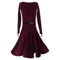 Dancer European standard pearlescent nylon Latin dance competition clothing girls professional high-end regulations standard competition clothing advanced version